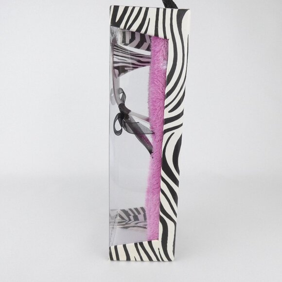 High Heel Cake Server Zebra Black White Magnetic Heel Wild Eye Designs NEW - Picture 7 of 15